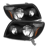 xTune Toyota 4Runner 03-05 Crystal Headlights Black HD-JH-T4R03-AM-BK - 9023583
