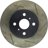 StopTech Power Slot 87-89 Toyota MR2/MR2 Turbo/MR2 Spyder (Exc. Turbo) Rear Left Slotted Rotor - 126.44055SL