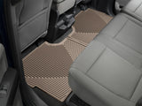 WeatherTech 17+ Ford F-250 / F-350 / F-450 / F-550 Crew Cab Rear Rubber Mats - Tan - W409TN