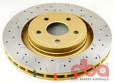 DBA 06-10 Jeep Grand Cherokee SRT-8 360mm Dia Front Drilled & Slotted T3 4000 Series Rotor - 42532XS