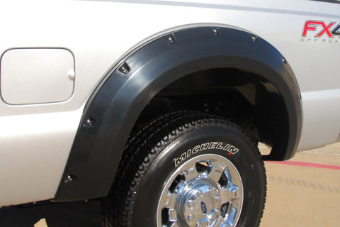 Lund 11-16 Ford F-250 Super Duty RX-Rivet Style Smooth Elite Series Fender Flares - Black (4 Pc.) - RX314S