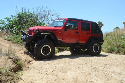 DV8 Offroad 07-18 Jeep Wrangler JK 2 Piece Fast Back Hard Top 4 Door - Black (DS Only) - HT07FB42