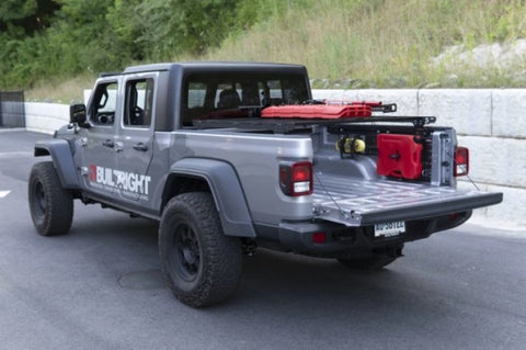 BuiltRight Industries 2020+ Jeep Gladiator Full Bedside Rack - 4pc Set - 102114