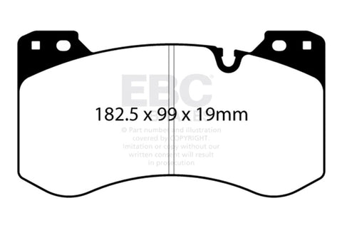 EBC Racing 2021+ BMW M3/M4 (G80/G82) / 2023+ BMW M2 (G87) RP-X Race Front Brake Pads - DP82454RPX