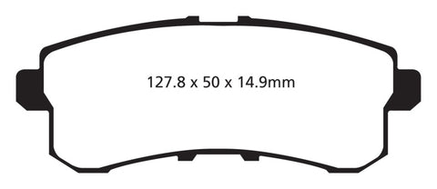 EBC 11-13 Infiniti QX56 5.6 Yellowstuff Rear Brake Pads - DP41876R