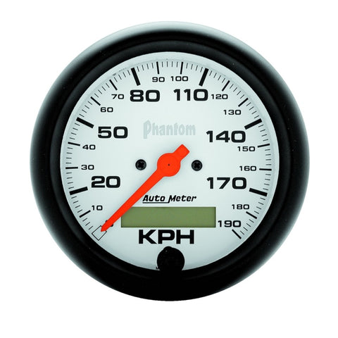 Autometer Phantom 3-3/8in 120MPH Speedometer Electric Program w/ LCD Odometer - 5887