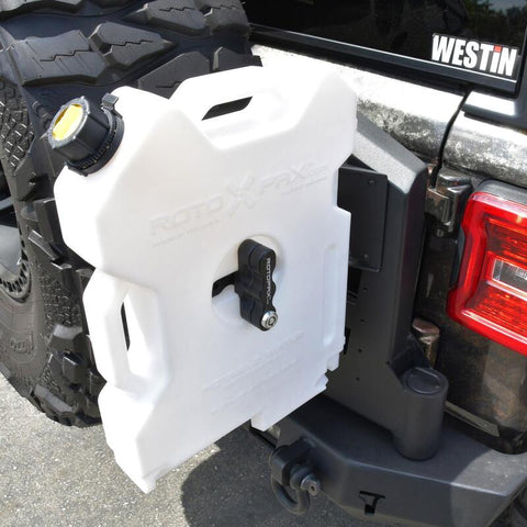 Westin 07-18 Jeep Wrangler JK / 18-22 Jeep Wrangler JL RotoPax Mount - Tex. Blk - 59-89025