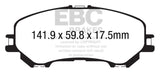 EBC 14+ Nissan Rogue 2.5 2 row seating Ultimax2 Front Brake Pads - UD1737
