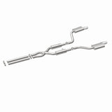 MagnaFlow 11-12 Dodge Charger SRT-8 Hemi Dual Split Rear Exit Stainless Cat-Back Performance Exhaust - 15494