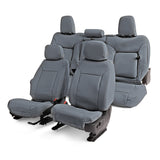 Covercraft 23-26 Ford F250-F550 SD Leatherette PrecisionFit Custom 2nd Row Seat Covers - Med Grey - GTF4352LTMG