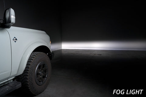 Diode Dynamics 2021 Ford Bronco Stage Series Fog Pocket Kit - White Pro - DD7180