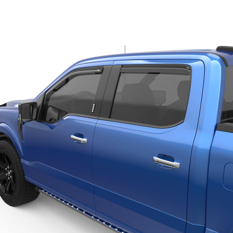 EGR 15-23 Ford F150 Crew Cab In-Channel Window Visors - Set of 4 (573491) - 573491