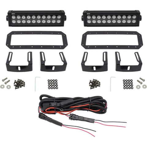 Westin HDX Flush Mount B-FORCE LED Light Kit (Set of 2) w/wiring harness - Black - 57-0035