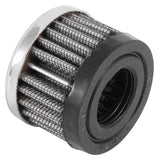 K&N Rubber Base Crankcase Vent Filter - Chrome 1in Flange ID x 2in OD x 1.5in Height - 62-1220