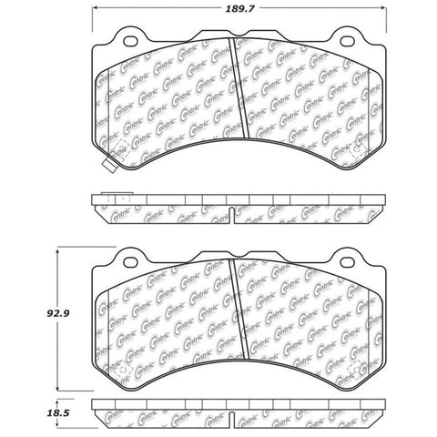 StopTech Street Touring Brake Pads - Front - 308.13820