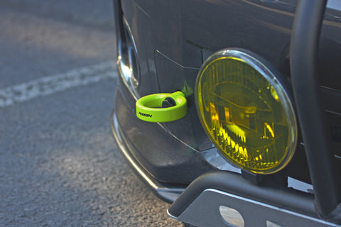 PERRIN 08-14 Subaru WRX/STI Tow Hook Kit (Front) - Neon Yellow - PSP-BDY-231NY
