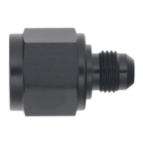 DeatschWerks 10AN Female Flare to 6AN Male Flare Reducer - Anodized Matte Black - 6-02-0219-B