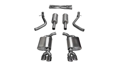 Corsa 15-16 Dodge Challenger Xtreme Cat-Back Dual Rear Exit with Twin 3.5in Polished Pro-Series Tips - 14985