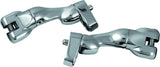 Kuryakyn Adjustable Passenger Peg Mounts For Harley-Davidson Touring and Indian Models Chrome - 7504