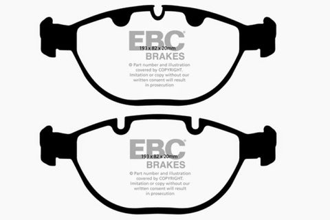 EBC 02-04 BMW X5 4.6 Greenstuff Front Brake Pads - DP61472