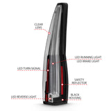ANZO 2007-2014 Cadillac Escalade Led Taillights Red/Clear - 311296