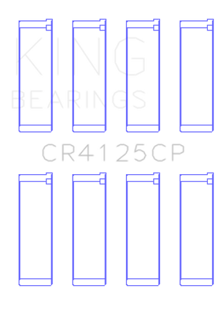 King Subaru EJ20/EJ22/EJ25 (Including Turbo) (0.75 Oversized) Performance Rod Bearing - Set of 4 - CR4125CP0.75