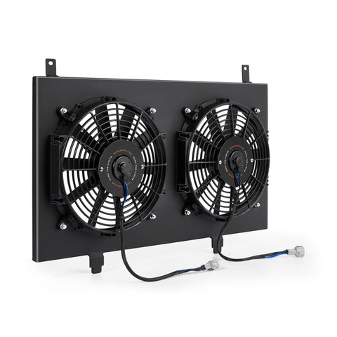 Mishimoto 03-06 Nissan 350Z Aluminum Fan Shroud Black - MMFS-350Z-03BK