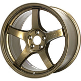 Gram Lights 57CR 18x8.5 +45 5-100 Almite Gold Wheel (Min Order Qty Of 20) - WGCRV45DAGP