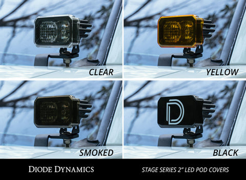 Diode Dynamics Stage Series 2 In LED Pod Cover Black Each - DD6599