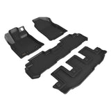 3D MAXpider 19-24 Subaru Ascent Kagu Black Bench Seats R1 R2 R3 - L1SB03901509