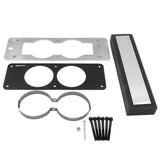 Autometer 87-93 Ford Mustang Black Dual Gauge Cage - 50102