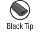 MagnaFlow Tip Stainless Black Coated Single Wall Round Single Outlet 5in Dia 3.5in Inlet 14.5in L - 35237