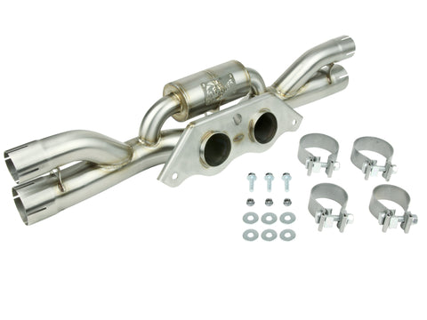 aFe Power MACHForce XP 304 Stainless Secondary Muffler Delete Pipe 14-19 Porsche 911 GT3 3.8L/4.0L - 49C36434