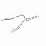 Magnaflow 2014 Ford Mustang V6 3.7L Comp Series Dual Split Rear Polished Stainless C/B Perf Exhaust - 15245