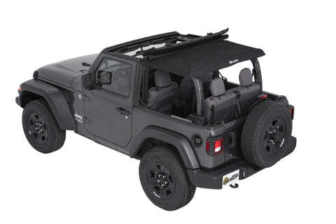 Bestop 18-26 Jeep Wrangler JL 2-Door Trektop (Premium Black Twill) - 56862-17