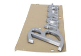 Ford Racing 21-23 Bronco Script Fender Badge - Silver - M-1447-BSS