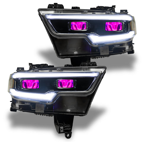 Oracle 19-21 RAM 1500 RGB Headlight Demon Eye Kit - LED Projector - w/o Controller - 1456-334