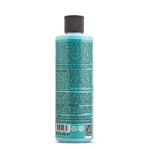 Chemical Guys C4 Clear Cut Correction Compound - 16oz - Single - GAP11616-1