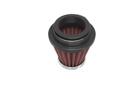 K&N Universal Chrome Filter-Round Tapered-1.688in Flange ID x 2in Top OD x 3in Base OD x 2.75in H - RC-1070