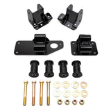 Wehrli 01-10 GM HD Chassis L5P Engine Swap Mount Kit - Semi-Gloss Black - WCF100170