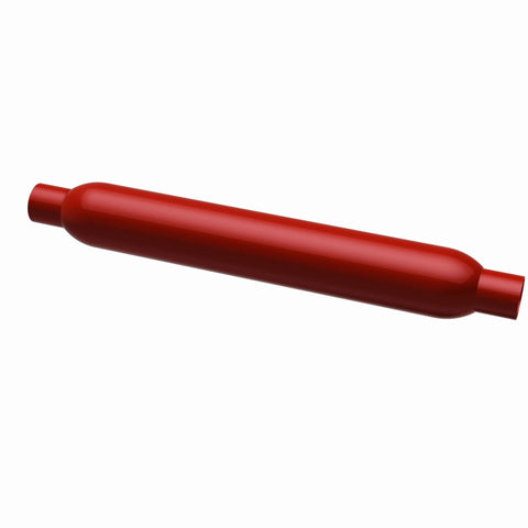 MagnaFlow Muffler Red Pack Series Glasspack 3.5in Rd 22in Body Length 2in/2in Inlet/Outlet - 13134