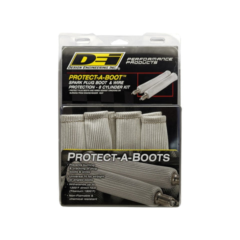 DEI Protect-A-Boot Sleeve - 1-1/4in I.D. x 6in - 8-pack - Silver - 10552