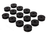 Energy Suspension 55-73 Jeep CJ5/CJ7/CJ8 Scrambler Black Body (Cab) Mount Set - 2.4101G