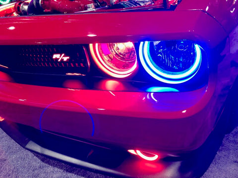 Oracle 08-14 Dodge Challenger Dynamic Surface Mount Headlight Halo Kit - - Dynamic - 1292-332