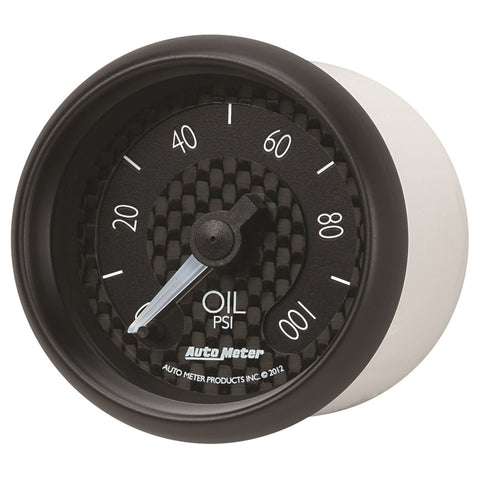 Autometer GT Series 52mm Full Sweep Electronic 0-100 PSI Oil Pressure Gauge - 8053