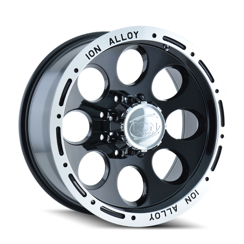 ION Type 174 15x8 / 6x139.7 BP / -27mm Offset / 106mm Hub Black/Machined Wheel - 174-5883B