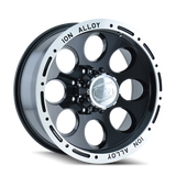 ION Type 174 15x8 / 5x114.3 BP / -27mm Offset / 83.82mm Hub Black/Machined Wheel - 174-5865B