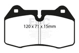 EBC 03-04 Infiniti G35 3.5 (Manual) (Brembo) Redstuff Front Brake Pads - DP31644C