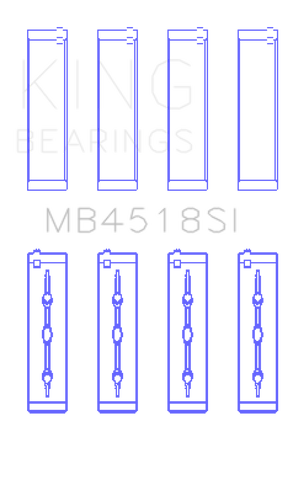 King 11-20 Chrysler 300 / Dodge Grand Caravan (Size STD) Main Bearing Set - MB4518SI