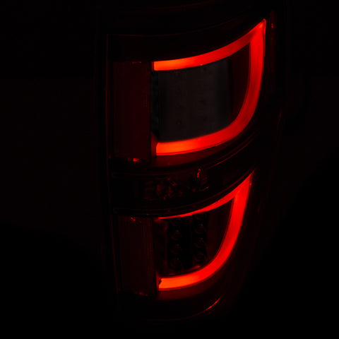 ANZO 2009-2013 Ford F-150 LED Taillights Black - 311257